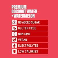 Thumbnail for Image 5 of ONCE UPON A COCONUT Premium Watermelon Coconut Water - 10.8 Fl Oz (Pack of 12)