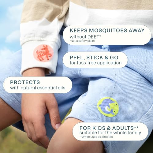 Image 2 of Cliganic Mosquito Repellent Stickers for Kids & Adults, Bug Patches, 180 Pk