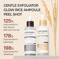 Thumbnail for Image 2 of Dr.Melaxin Peel Shot Glow Rice Peeling Ampoule Duo Daily Soft Exfoliating Face and Body Scrub