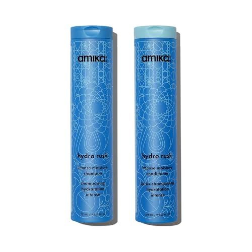 Image 1 of 9.2oz - bundle for the product Amika Hydro Rush Intense Moisture Shampoo with Hyaluronic Acid