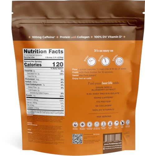 Image 3 of Perk Energy + Extra Protein Powder (Pumpkin Spice Latte) 1.3 LB
