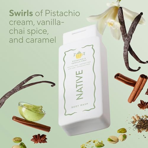 Image 4 of Native Clean Body Wash for Women & Men, Pistachio & Vanilla Chai, 18 fl oz