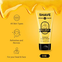 Thumbnail for Image 3 of Bee Bald SHAVE Premium Shaving Cream for Men, Bald Head & Face, 6 fl oz