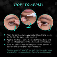 Thumbnail for Image 5 of Ardell False Eyelashes 108 - Black, Lightweight, Reusable Strip Lashes, 4 Pack