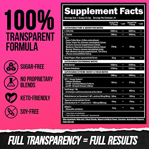 Image 7 of ALPHA LION Superhuman Extreme High Stim Pre Workout Powder
