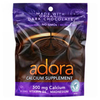 Thumbnail for Adora Calcium Supplement Disk Organic Dark Chocolate 30 Count