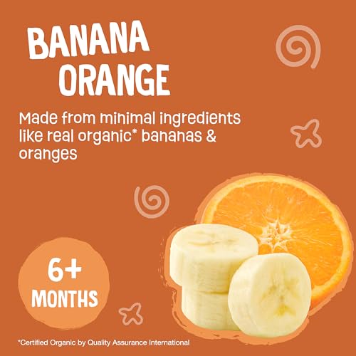 Image 4 of Earth's Best Organic Banana Orange Pouch, 3.5 oz (Pack of 12)