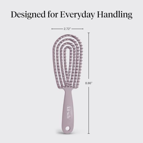 Image 4 of Kitsch Flexi Flow Detangler Brush, Hair Brushes For Women - Soft Violet