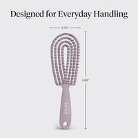 Thumbnail for Image 4 of Kitsch Flexi Flow Detangler Brush, Hair Brushes For Women - Soft Violet