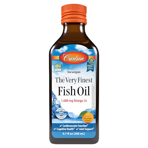 Image 1 of Default Title for the product Carlson The Very Finest Fish Oil, 1600 mg, Omega-3s, 200 mL (6.7 Fl Oz)