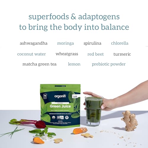 Image 5 of Organifi GO Packs - Green Juice - Organic Superfood Supplement Powder - 15 Travel Packs