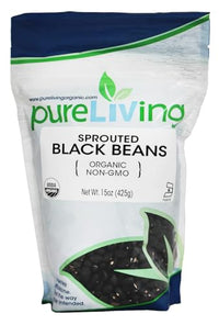 Thumbnail for Image 4 of Pure Living Organic Sprouted Black Beans, 6 Packs of 15 oz Each