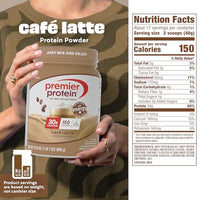 Thumbnail for Image 5 of Premier Protein 30g High Protein Powder, 100% Whey, Café Latte, 17 Servings