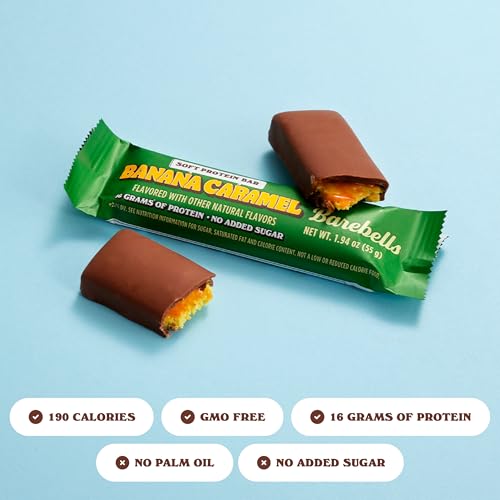 Image 3 of BAREBELLS Soft Protein Bars Banana Caramel - 24 Bars (2 Packs of 12)