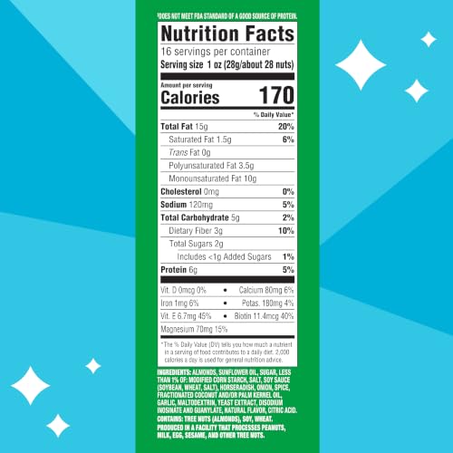 Image 2 of Blue Diamond Almonds Wasabi and Soy Sauce Snack Nuts, 16 oz, Pack of 1