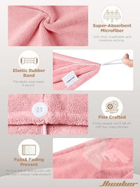 Thumbnail for Image 18 of Hicober Microfiber Hair Towel Wrap for Women