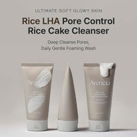 Thumbnail for Image 2 of ARENCIA Rice + LHA Pore Control Rice Cake Cleanser 150ml / 5.07 fl oz