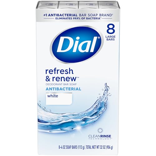 Image 1 of Default Title for the product Dial White Antibacterial Deodorant Soap, 4 Oz, 8 Count