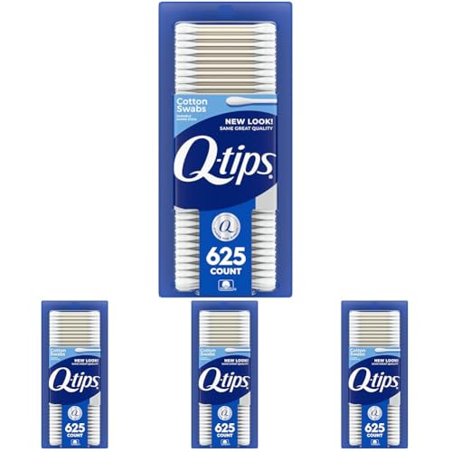 Image 2 of 625 Count (Pack of 4) for the product Q-tips Cotton Swabs for Hygiene and Beauty Care
