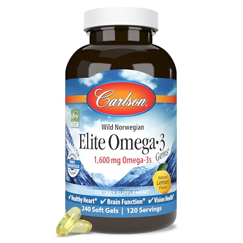Image 4 of 60 Count (Pack of 1) for the product Carlson Elite Omega-3 Gems