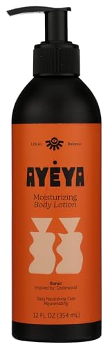 Thumbnail for Image 1 of Default Title for the product Ayeya Moisturizing Body Lotion – Honor – Cedarwood, Ylang-Ylang & Geranium Oils – 12 Fl Oz