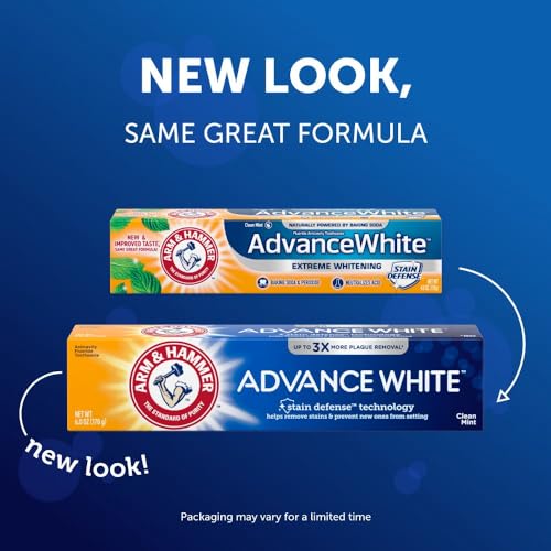 Image 3 of ARM & HAMMER Advance White Baking Soda & Peroxide Toothpaste, Extreme Whitening 4.3 oz