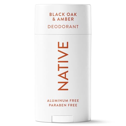 Image 1 of Default Title for the product Native Deodorant Contains Naturally Derived Ingredients, 72 Hour Odor Control, Deodorant for Women and Men, Aluminum Free, Black Oak & Amber, 2.65 Ounce (Pack of 12)