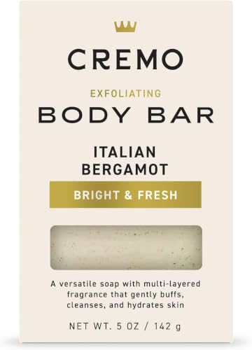 Image 1 of Default Title for the product Cremo Exfoliating Body Bar for Men, Italian Bergamot Scent, 5oz Pack of 12