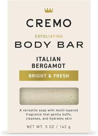 Thumbnail for Image 1 of Default Title for the product Cremo Exfoliating Body Bar for Men, Italian Bergamot Scent, 5oz Pack of 12