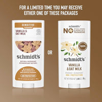 Thumbnail for Image 3 of Schmidt's Aluminum-Free Deodorant Vanilla & Oat Milk 2.65 oz