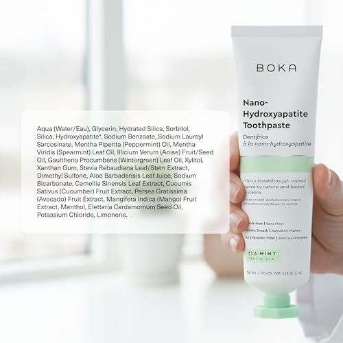 Image 4 of Boka Toothpaste - Nano Hydroxyapatite Toothpaste, Fluoride Free Toothpaste