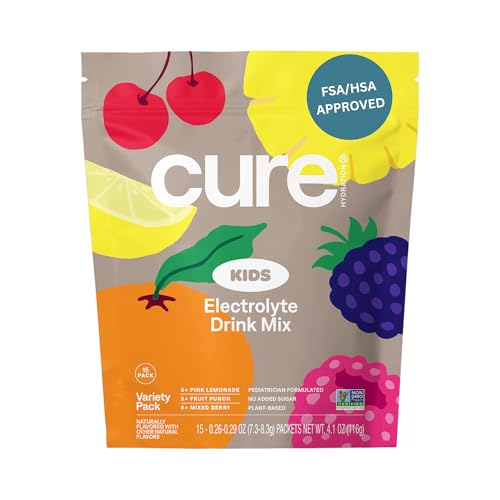 Image 1 of Default Title for the product Cure Hydration Kids Electrolyte Drink Powder Variety Pack 15 Packets