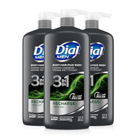 Thumbnail for Image 1 of Recharge / 23 Fl Oz (Pack of 3) for the product Dial Men 3-in-1 Body, Hair and Face Wash