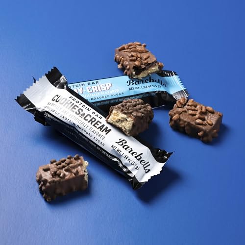 Image 3 of BAREBELLS Protein Bars Combo Pack – 12 Creamy Crisp & 12 Cookies & Cream (24 bars total)