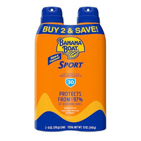 Thumbnail for Image 1 of Default Title for the product Banana Boat Sport SPF 30 Sunscreen Spray, 6 oz (2 Pack)
