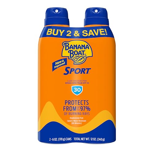 Image 1 of Default Title for the product Banana Boat Sport SPF 30 Sunscreen Spray, 6 oz (2 Pack)