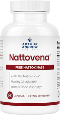 Thumbnail for Image 3 of 180 Count (Pack of 1) for the product Arthur Andrew Medical Nattovena Pure Nattokinase 4000 FU Capsules