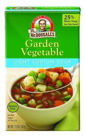 Image 1 of Default Title for the product Dr. McDougall's Light Sodium Garden Vegetable Soup 6x17.9Oz