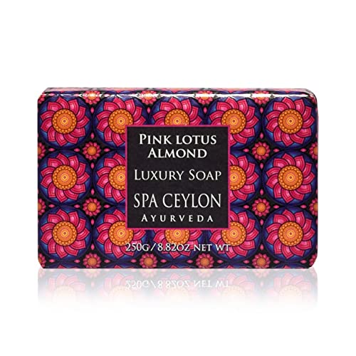 Image 1 of Default Title for the product SPA CEYLON Pink Lotus Almond Luxury Soap 250g