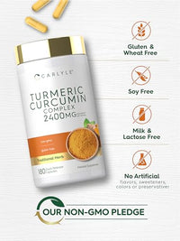 Thumbnail for Image 5 of Carlyle Turmeric Curcumin Supplement | 180 Powder Capsules