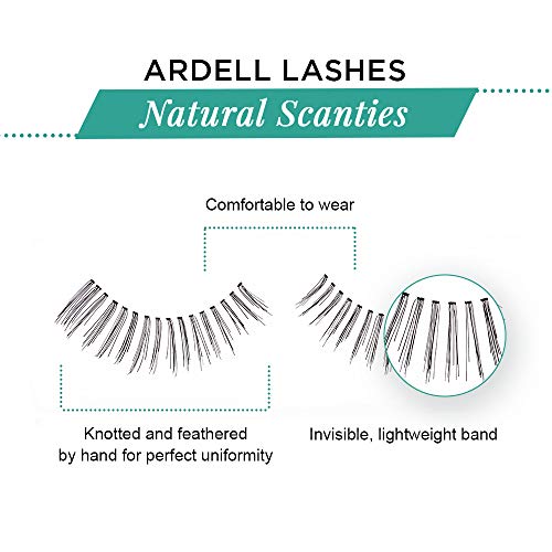 Image 4 of Ardell Natural Lashes False Eyelashes Scanties Black 4 Pack