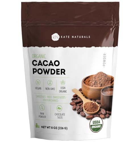 Image 1 of 8oz (Pack of 1) for the product Kate Naturals Organic Cacao Powder