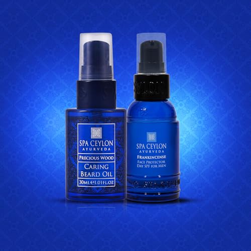 Image 4 of SPA CEYLON Father's day Gifting Precious Wood Beard Oil & Frankincense Face Protector Day Cream
