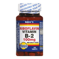 Thumbnail for Basic Riboflavin Vitamin B-2 100 Mg 100 Tabs