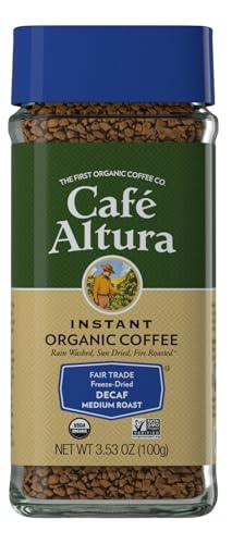 Image 1 of Default Title for the product Cafe Altura Instant Organic Coffee, Decaf Medium Roast, 3.53 Oz Jar