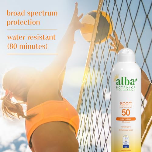 Image 5 of Alba Botanica Sport Sunscreen Spray for Face and Body, SPF 50, 5 fl oz Bottle (Pack of 2)