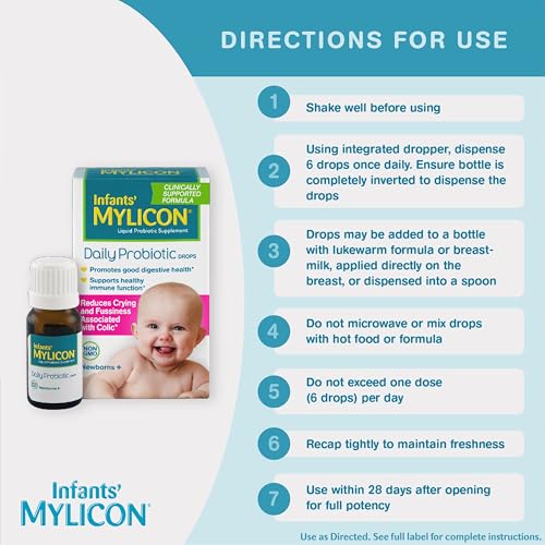 Image 5 of MYLICON Infants' Mylicon Daily Probiotic Drops, 8mL