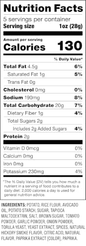 Thumbnail for Image 2 of popchips Popchips Potato Chips, BBQ, 4ct 5.0oz Share Bags