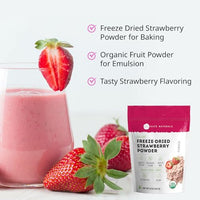 Thumbnail for Image 4 of Kate Naturals Organic Freeze Dried Strawberry Powder for Baking (4oz)