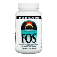 Thumbnail for Source Naturals FOS (Fructooligosaccharides) 1000 MG 100 Tabs